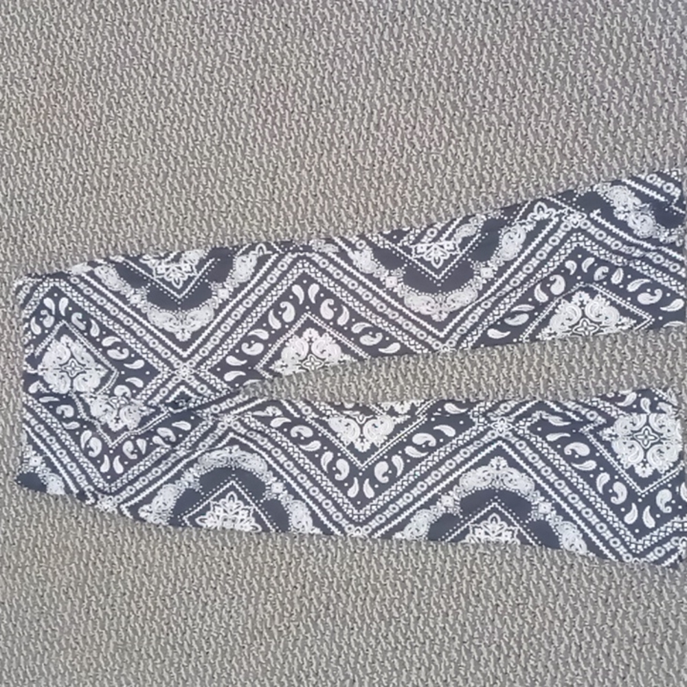 Black and white kids paisley pants